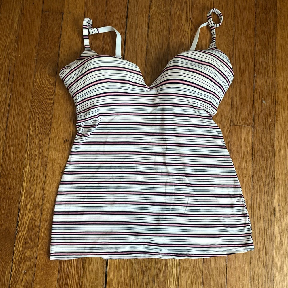 Striped Victoria’s Secret Cami with Molded Cups